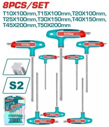 SET DE LLAVES TORX 8PCS TOTAL MANGO T