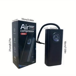 MINI COMPRESOR DE AIRE PORTATIL RECARGABLE 120W