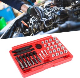 Kit de herramientas para reparación de rosca bujía incandescente 33PCS