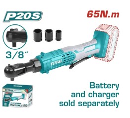Ratchet Inalambrico Total 20v de 3/8 65 NM Sin Bat