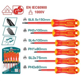 Destornilladores Aislados Total  1000V 6pcs