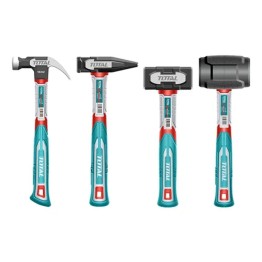 Kit Martillo Combo Mazo Mango Fibra 4 pcs Total