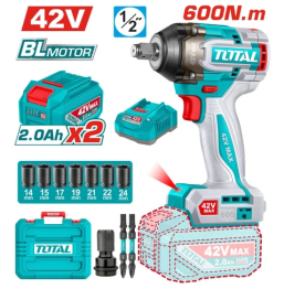 LLAVE DE IMPACTO TOTAL 42V 1/2 600NM