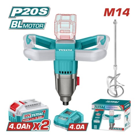 MEZCLADOR A BATERIA  MOTOR  BRUSHLESS 20V