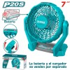 Thumbnail VENTILADOR A BATERIA 20V 18CM (7 PULG) TOTAL S/ BAT0