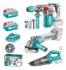 COMBO KIT Aspiradora 20v, Rotomartillo 28mm Y Amoladora 20v 2x5.0ah + Acc