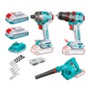 Combo Taladro 76Nm + Atornillador de Impacto 285Nm + Soplador 20V Total