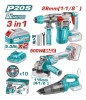 COMBO KIT Aspiradora 20v, Rotomartillo 28mm Y Amoladora 20v 2x5.0ah + Acc
